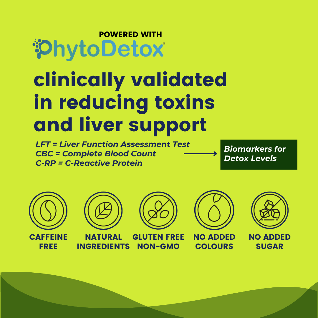 Liver detox supplement with natural, caffeine-free formula