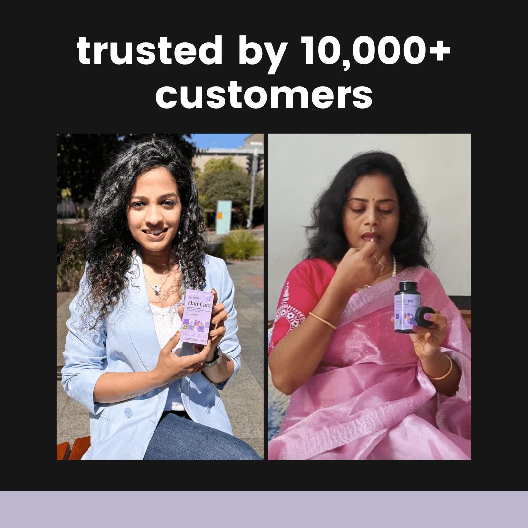 Women using hair care supplements with positive reviews