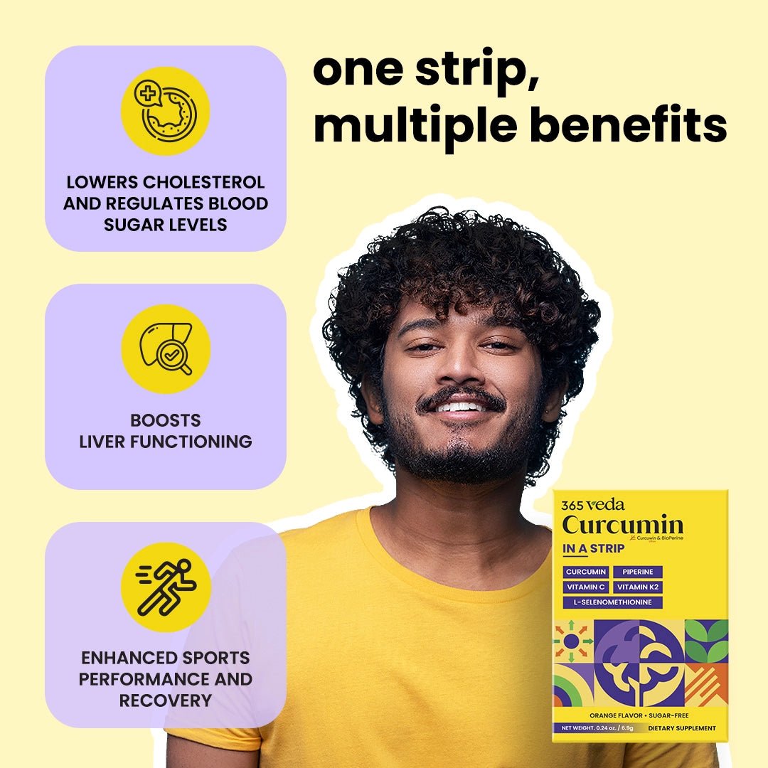 Curcumin in a strip benefits
